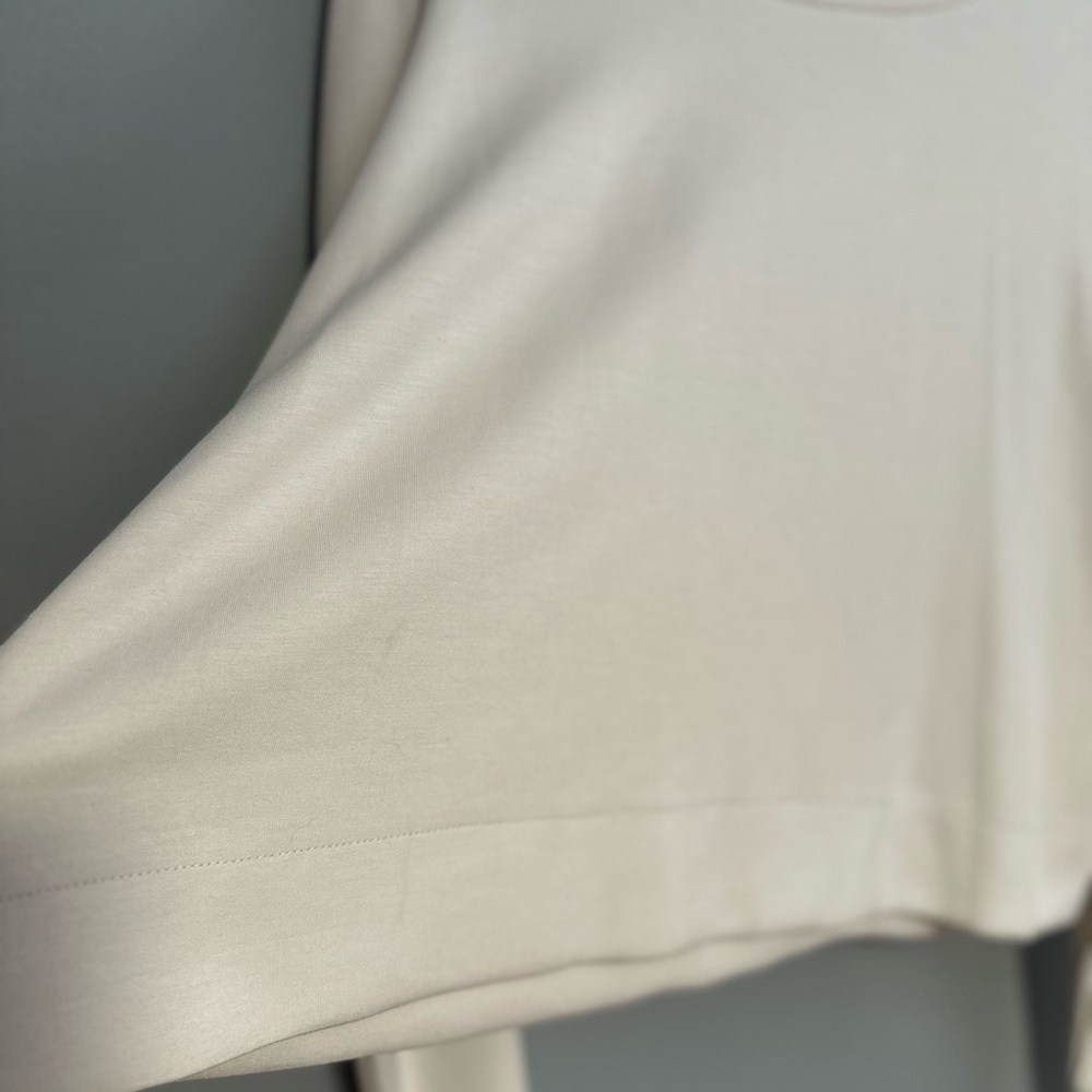 If It Were Me Cream Long Sleeve Half Sweatshirt & Shorts - Picture 6 of 6